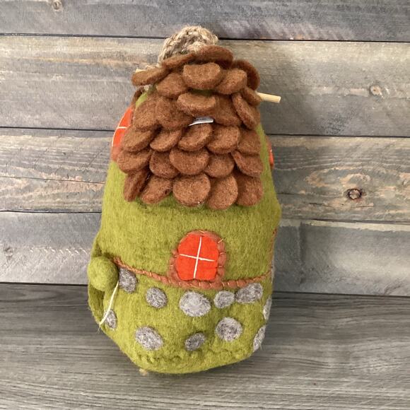 Wild Woolies FOREST HOUSE Felt Birdhouse Eco Friendly Fair Trade NWT - Picture 4 of 16